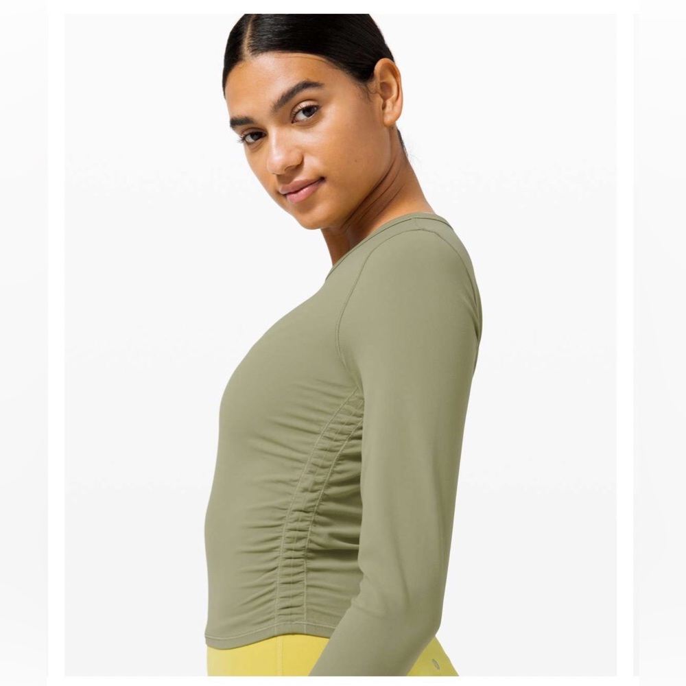 Lululemon All It Takes Long Sleeve Nulu Rosemary Sage Green